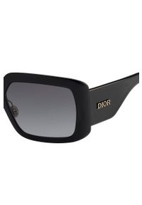 Dior - Okulary przeciwsłoneczne. Kształt: prostokątne. Kolor: czarny #3
