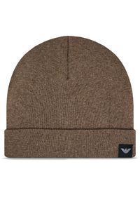 Czapka Emporio Armani. Kolor: beżowy