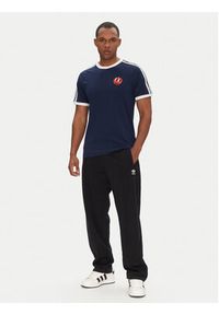 Adidas - adidas T-Shirt JP0984 Granatowy Slim Fit. Kolor: niebieski. Materiał: bawełna