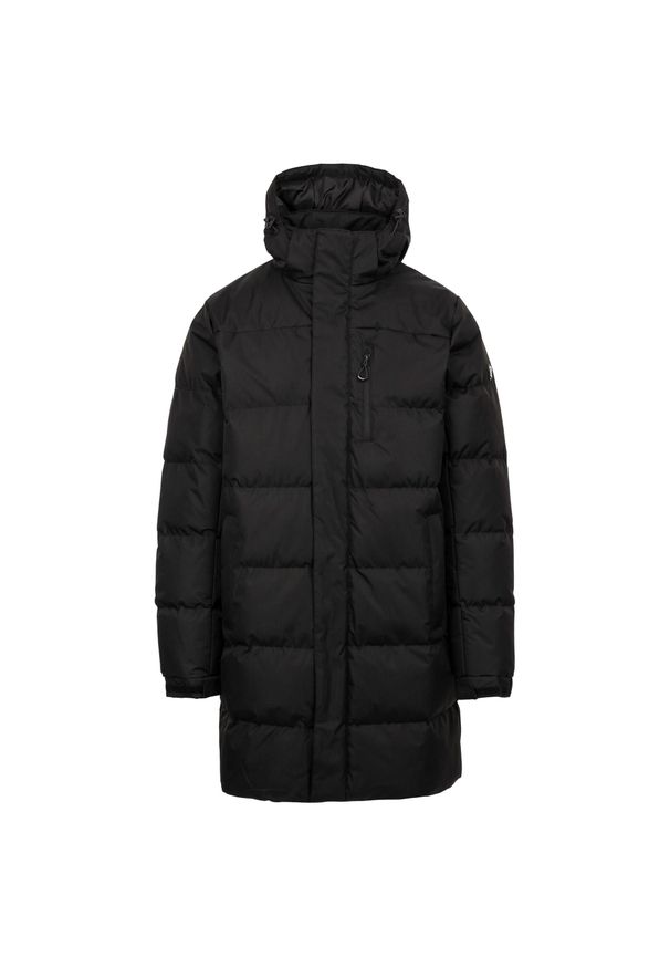 TRESPASS - Męska Kurtka Ocieplana Clipster. Kolor: czarny. Materiał: puch. Sport: turystyka piesza