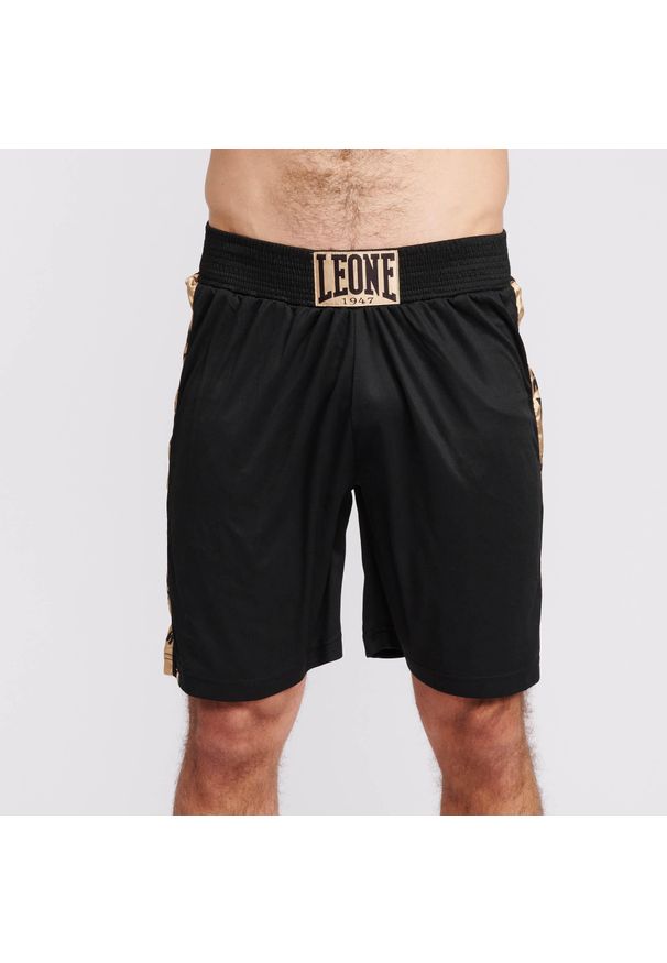 Spodenki bokserskie męskie LEONE 1947 DNA Boxing. Kolor: czarny