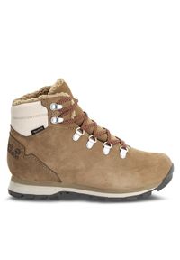 Jack Wolfskin Trapery Thunder Bay Texapore Mid W 4053681 Brązowy. Kolor: brązowy. Materiał: skóra, nubuk