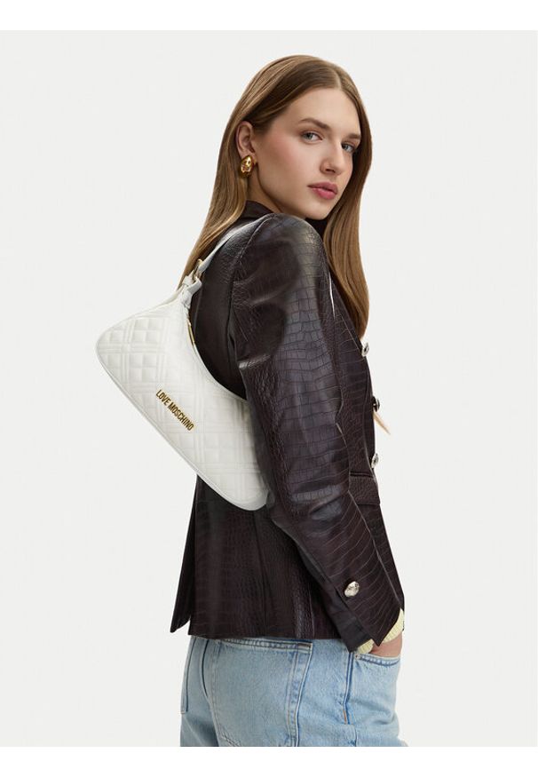 Love Moschino - LOVE MOSCHINO Torebka JC4142PP0OLA0100 Biały. Kolor: biały. Materiał: skórzane