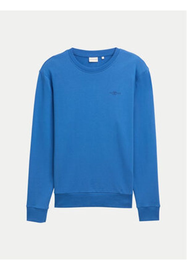 Tom Tailor Bluza 1045939 Niebieski Regular Fit. Kolor: niebieski. Materiał: bawełna