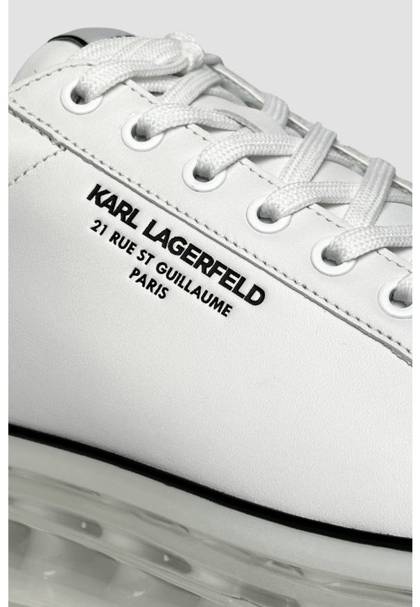 Karl Lagerfeld - KARL LAGERFELD Białe sneakersy męskie KAPRI KUSHION RSG Lo Lace. Kolor: biały