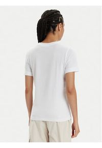 Guess T-Shirt Ss Rn Beach Triangle W4GI32 JA914 Biały Regular Fit. Kolor: biały. Materiał: bawełna
