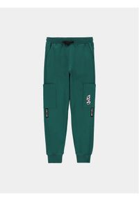 COCCODRILLO - Spodnie dresowe Coccodrillo. Kolor: zielony. Materiał: dresówka