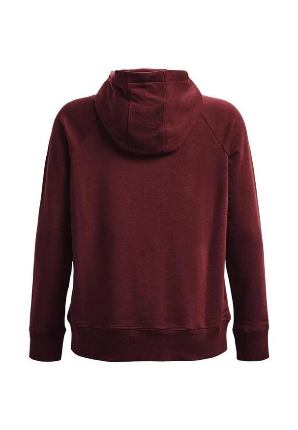 Under Armour - Bluza Z Kapturem Damska Polar Rival HB. Typ kołnierza: kaptur. Kolor: czerwony. Materiał: polar