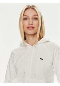 Lacoste Bluza SF9213 Biały Regular Fit. Kolor: biały. Materiał: bawełna