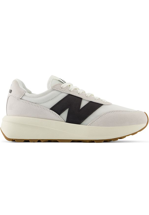 Buty unisex New Balance U370CA – beżowe. Kolor: beżowy. Materiał: zamsz, skóra. Szerokość cholewki: normalna. Sezon: lato