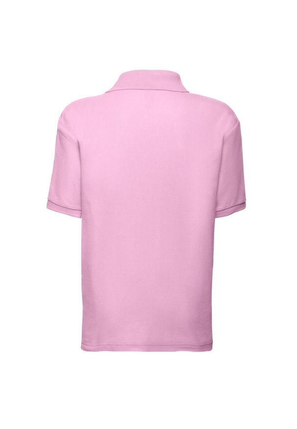 FRUIT OF THE LOOM - Koszulka Polo Dla Dzieci 65/35. Typ kołnierza: polo. Kolor: różowy