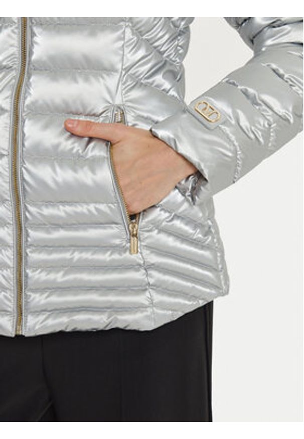 Marciano Guess Kurtka puchowa 4BGL01 7176A Srebrny Regular Fit. Kolor: srebrny. Materiał: syntetyk