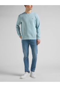 Lee - LEE PLAIN CREW SWS MĘSKA BLUZA LOGO ICE BLUE L81ISPUY 112145598 #3