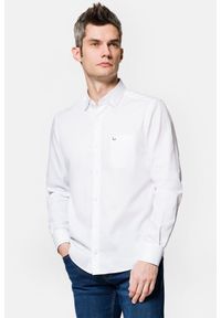 Lancerto - Koszula Biała Ciara. Kolor: biały. Materiał: bawełna