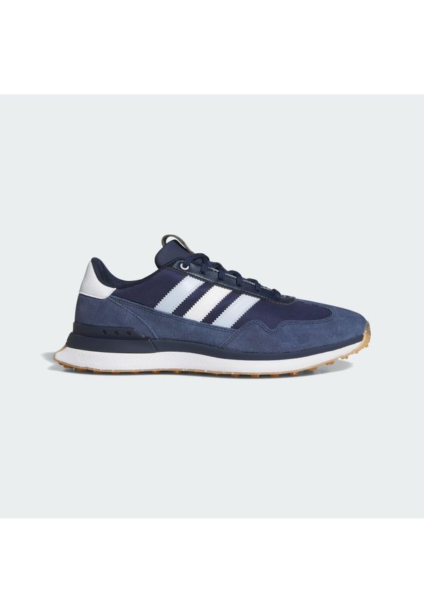 Adidas - Tekstylne Buty Golfowe Bez Kolców S2G 26. Kolor: niebieski, biały, wielokolorowy. Sport: golf