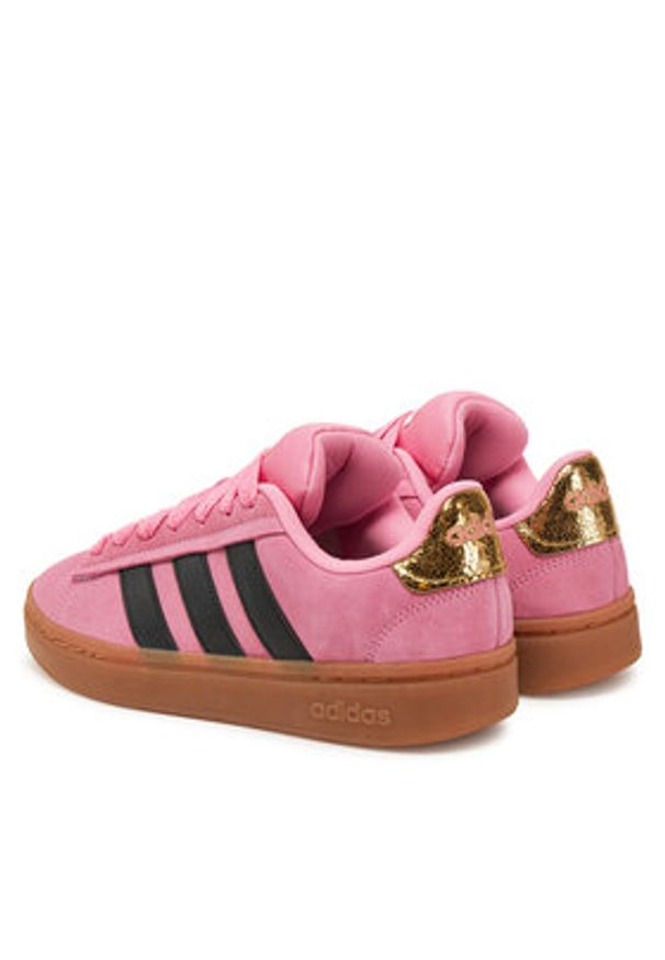 Adidas - adidas Sneakersy Grand Court Alpha 00s JH8669 Różowy. Kolor: różowy. Materiał: skóra