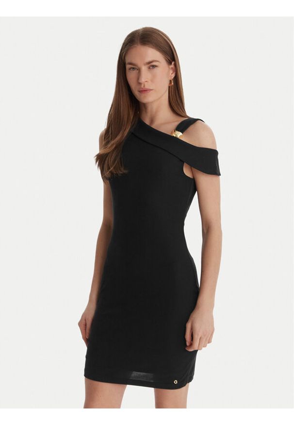 Guess Sukienka codzienna W6GK23 K3017 Czarny Regular Fit. Okazja: na co dzień. Kolor: czarny. Materiał: syntetyk. Typ sukienki: proste. Styl: casual