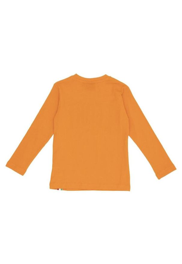 LEONE 1947 APPAREL - Dziecięcy t-shirt basic Leone z długim rękawem. Kolor: pomarańczowy. Długość rękawa: długi rękaw. Długość: długie. Sport: joga i pilates