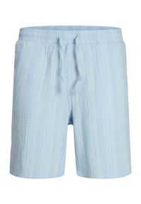 Jack & Jones - Jack&Jones Szorty materiałowe Jaiden 12274758 Błękitny Relaxed Fit. Kolor: niebieski. Materiał: bawełna