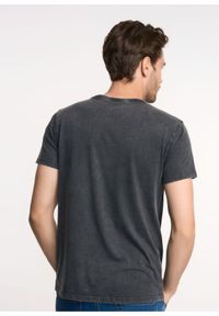 Ochnik - T-shirt męski. Kolor: szary. Materiał: bawełna. Wzór: nadruk #2