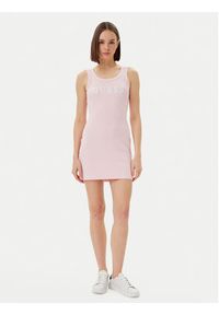 Guess Sukienka codzienna V5GK06 K8RT2 Różowy Slim Fit. Okazja: na co dzień. Kolor: różowy. Materiał: wiskoza. Typ sukienki: proste. Styl: casual #2
