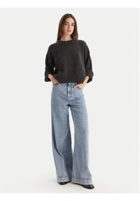 Marella Sweter Amelia 2523366305 Szary Loose Fit. Kolor: szary. Materiał: wełna #4