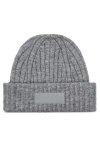 TOMMY HILFIGER - Tommy Hilfiger Czapka Twist AW0AW15325 Szary. Kolor: szary. Materiał: nylon, materiał