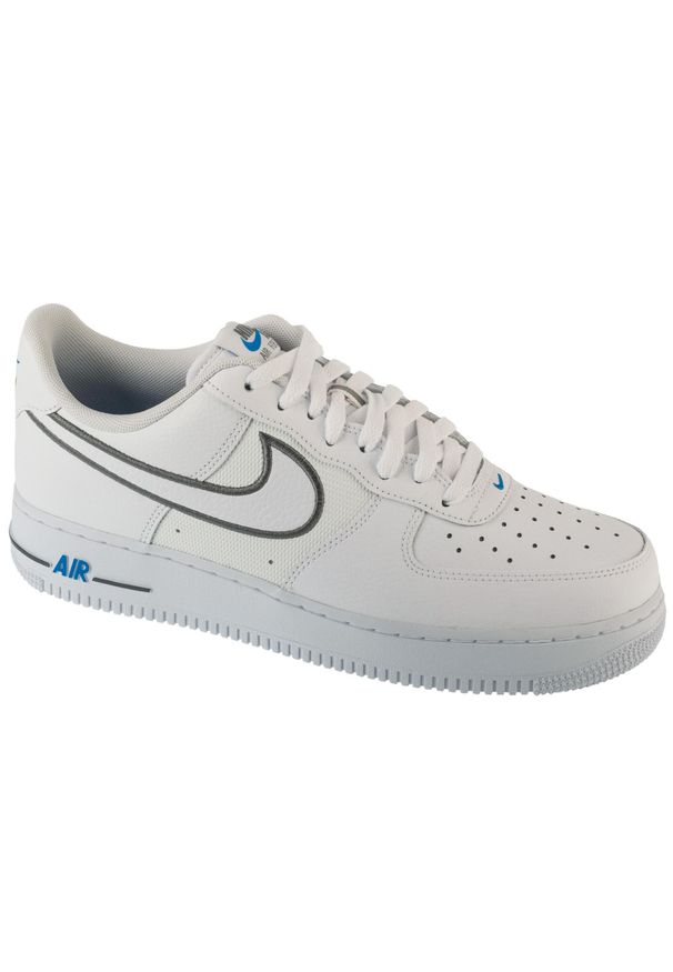 Nike - Buty sportowe Sneakersy męskie, Air Force 1 '07. Kolor: czarny. Model: Nike Air Force. Sport: turystyka piesza