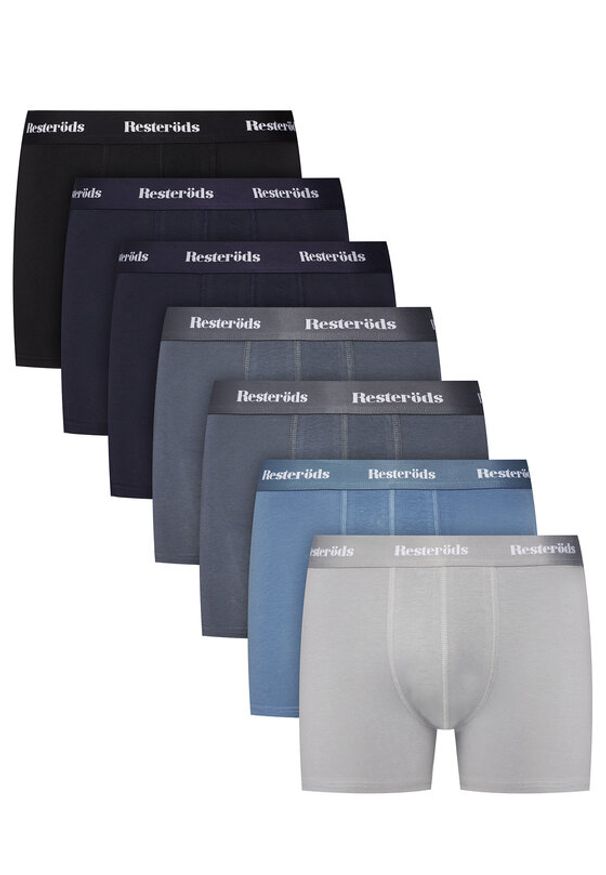 Resteröds Komplet 7 par bokserek Kalle 47907 4900 Kolorowy. Materiał: bawełna. Wzór: kolorowy