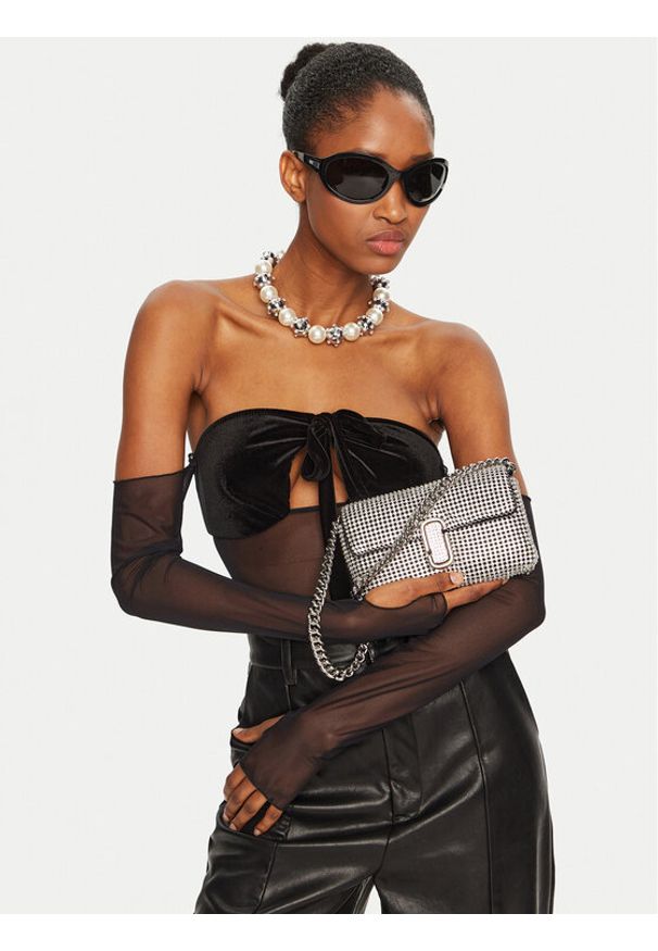 MARC JACOBS - Marc Jacobs Torebka The Rhinestone J Marc Mini Shoulder Bag H912M06RE22 Srebrny. Kolor: srebrny