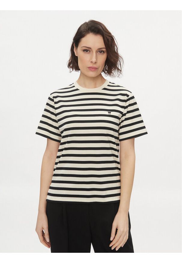 Weekend Max Mara T-Shirt Deodara 2415971041650 Écru Regular Fit. Materiał: bawełna