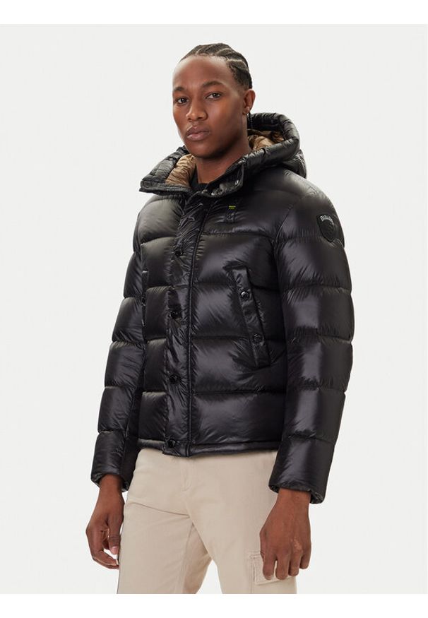 Blauer Kurtka puchowa 25WBLUC03149 007285 Czarny Regular Fit. Kolor: czarny. Materiał: syntetyk