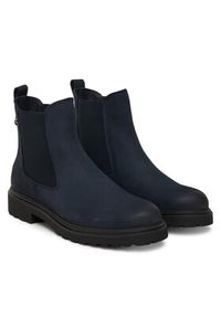 TOMMY HILFIGER - Tommy Hilfiger Sztyblety Nubuck Cleated FW0FW09041 Granatowy. Kolor: niebieski. Materiał: nubuk, skóra #6
