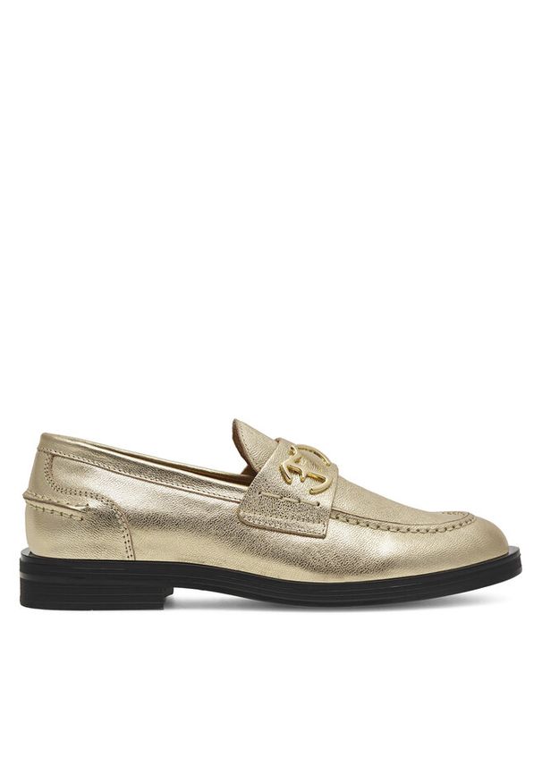 Loafersy Eva Minge. Kolor: złoty