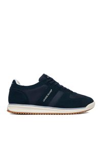 Guess Jeans Sneakersy EO-DELAND-01 WE Granatowy. Kolor: niebieski. Materiał: skóra, zamsz #1