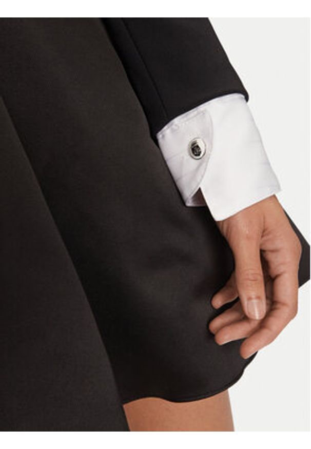 Elisabetta Franchi Sukienka koktajlowa AB-710-47E2-V560 Czarny Regular Fit. Kolor: czarny. Materiał: syntetyk. Styl: wizytowy