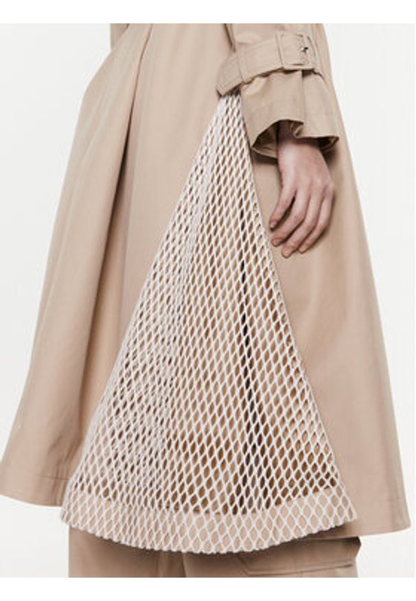 MSGM Trencz 3441MDC04Y 237104 Beżowy Regular Fit. Kolor: beżowy. Materiał: bawełna