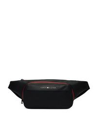 TOMMY HILFIGER - Tommy Hilfiger Nerka Th Foundation Bumbag AM0AM14159 Czarny. Kolor: czarny. Materiał: skóra #5