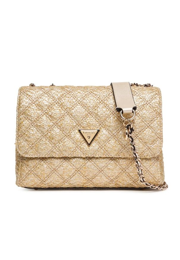 Guess - GUESS Złota damska kopertówka Giully 2. Kolor: złoty
