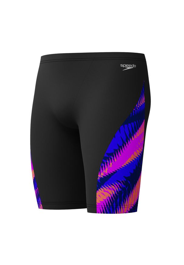 Jammery pływackie męskie Speedo Allover Digital V-Cut Jammer. Kolor: czarny