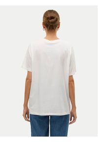 Vero Moda T-Shirt Halle 10321318 Biały Loose Fit. Kolor: biały. Materiał: bawełna #5