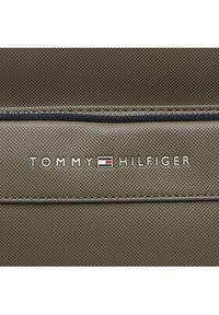 TOMMY HILFIGER - Tommy Hilfiger Plecak Th Pique Pu Backpack AM0AM11317 Khaki. Kolor: brązowy. Materiał: skóra