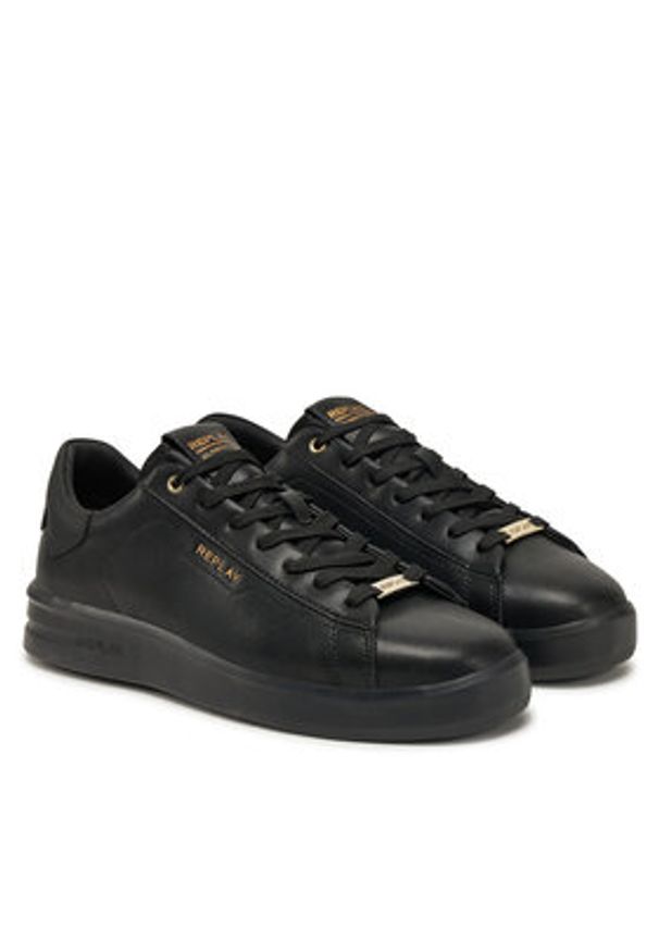 Replay - REPLAY Sneakersy GMZ4O .000.C0020L Czarny. Kolor: czarny. Materiał: skóra