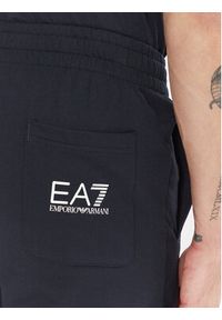EA7 Emporio Armani Spodnie dresowe 7M000571 AF13512 MB149 Granatowy Regular Fit. Kolor: niebieski. Materiał: bawełna #4