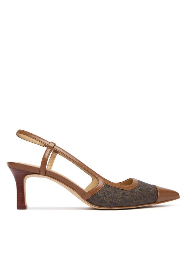 MICHAEL Michael Kors Czółenka Alora Toe Cao Mid Sling 40R6AOMS1B Brązowy. Kolor: brązowy. Materiał: skóra