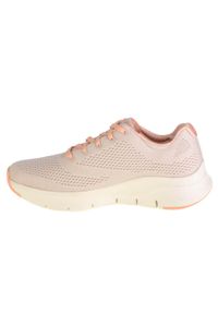 skechers - Buty do chodzenia damskie Skechers Arch Fit. Zapięcie: sznurówki. Kolor: pomarańczowy, żółty, wielokolorowy, beżowy. Materiał: materiał, syntetyk, tkanina. Szerokość cholewki: normalna. Sport: turystyka piesza