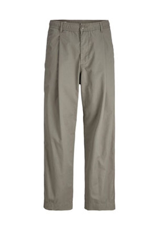 Jack & Jones Spodnie materiałowe Owen Cade 12282385 Zielony Baggy Fit. Kolor: zielony. Materiał: bawełna