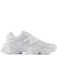 Buty unisex New Balance U9060NRJ – białe. Okazja: na co dzień. Kolor: biały. Materiał: guma, materiał, skóra. Szerokość cholewki: normalna. Sport: turystyka piesza