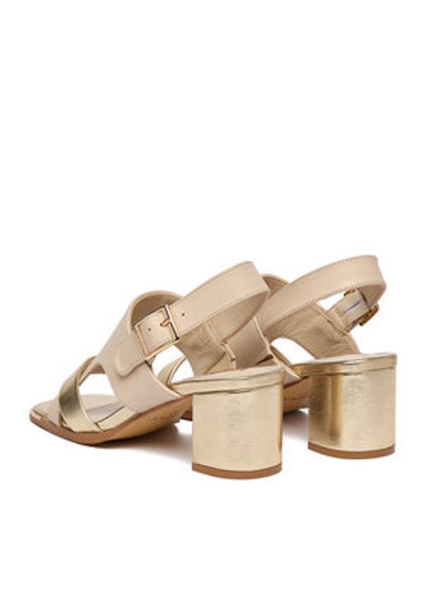 MEXX Sandały EO-WS1161-03 Beżowy. Kolor: beżowy. Materiał: skóra