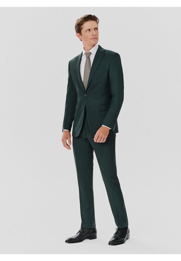 Pako Lorente - PAKO LORENTE – Marynarka garniturowa w kolorze zielonym. Kolor: zielony. Materiał: poliester, wiskoza, elastan. Wzór: gładki